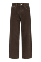 5-Pocket Distress-Detail Jeans