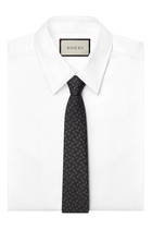 Horsebit Silk Jacquard Tie