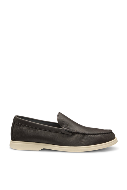 Tumbled-Leather Moccasins