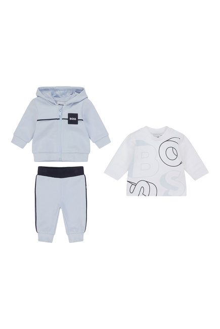 Kids Trousers + Cardigan + T-Shirt (3-Piece Set)