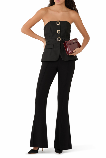 Taffeta Bandeau Jumpsuit