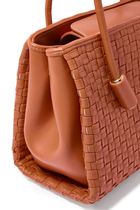 Leila Micro Weaved Tote Bag
