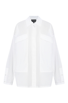 Front-Pocket Button-Up Shirt