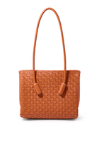 Leila Micro Weaved Tote Bag