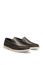 Tumbled-Leather Moccasins