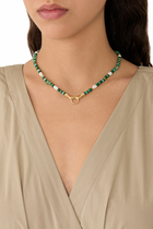 Harris Reed in Good Hands Beaded Gemstone Necklace