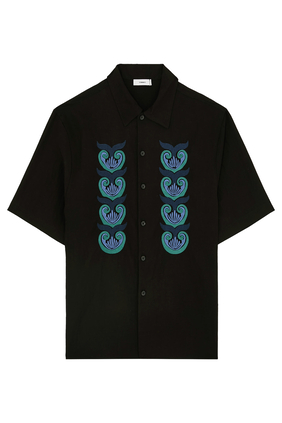 Shell Embroidered Oversized Shirt 
