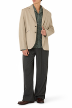 Monogram Button-Up Shirt