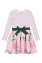 Kids Floral Dress with Collar