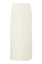 Maxi Pencil Skirt:White :38