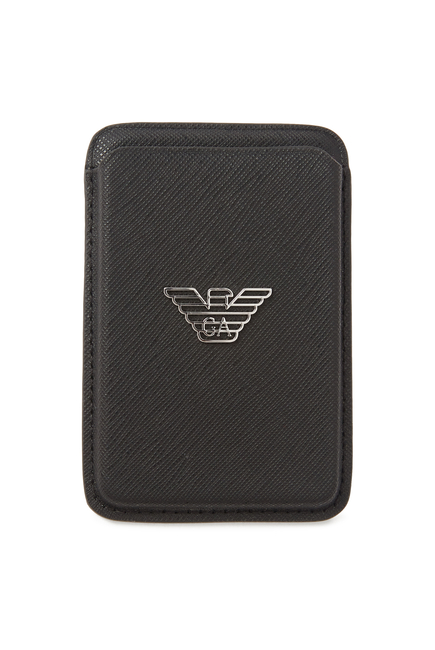 Regenerated Saffiano Magnetic Card Holder
