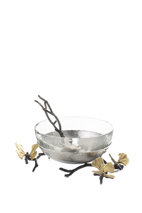 Ginkkgga زجاج Nut Dish