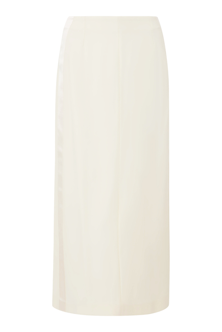 Maxi Pencil Skirt:White :38