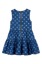 Kids Polka Dot Denim Dress