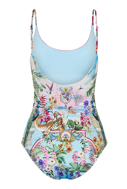 Scoop Neck One-Piece Swimsuit