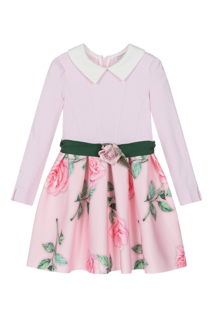 Kids Floral Dress with Collar