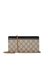 GG Marmont Bi-Color Wallet on Chain