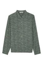 Monogram Button-Up Shirt