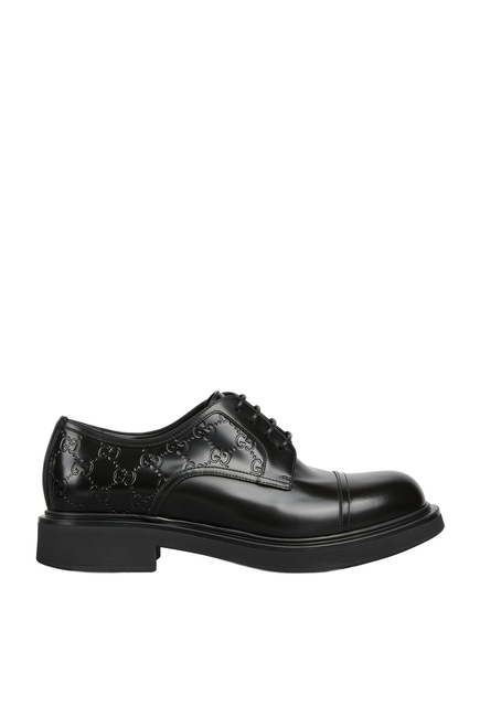 GG Detail Lace-Up Shoes
