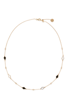 Mosaic Choker, 18K Yellow Gold with Enamel & Diamonds