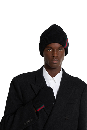 Wool Hat With Web
