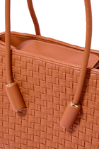 Leila Micro Weaved Tote Bag
