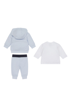 Kids Trousers + Cardigan + T-Shirt (3-Piece Set)