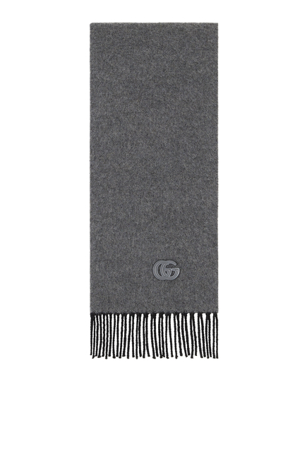Cashmere Scarf With Patch