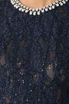 Lace Embellished Midi Dress 