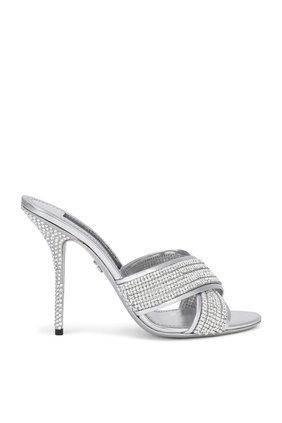 Crystal Mesh Mules 85
