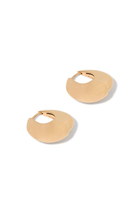 Sculptural Pebble Small Hoop Earrings