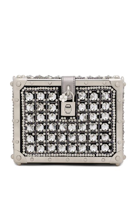 Embroidered Jacquard Dolce Box Bag