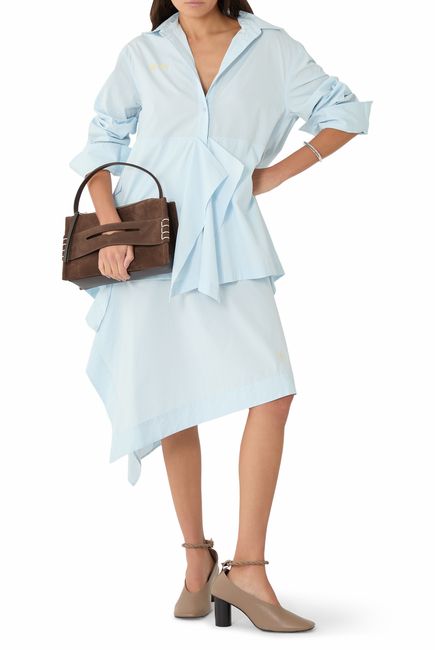 Peplum Drape Shirt 