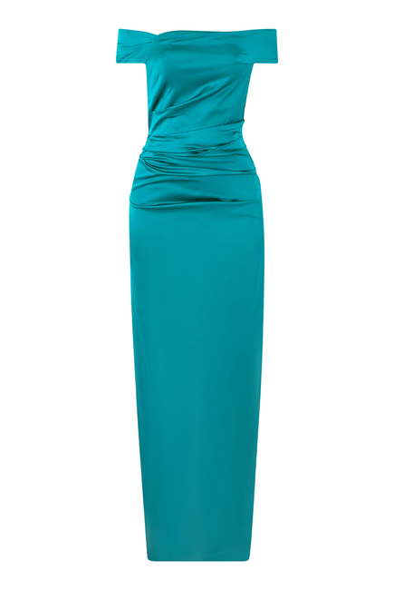  Draped Column Dress