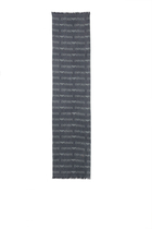 Virgin-Wool and Acrylic Logo Scarf