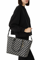 Gynger Square Patterned Lines Tote Bag