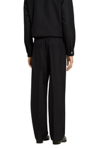 Logo Wool Blend Twill Pants