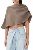 Asymmetrical Draped Top