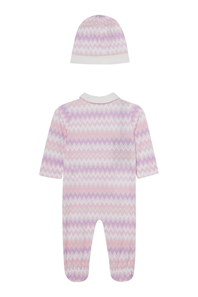 Kids Zigzag Babygrow Gift Set