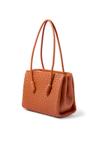 Leila Micro Weaved Tote Bag