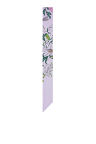  Printed Silk Twill Neck Bow