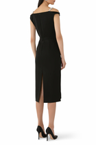  Crystal Strap Detail Midi Dress