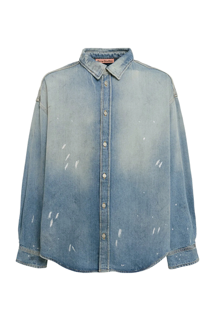Denim Button-up Shirt