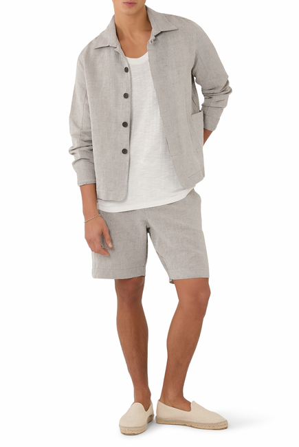 Linen Drawstring Shorts