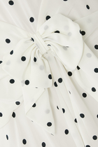 Polka Dot High-Neck Dress