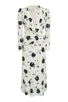 Jewel Buttons Polka Dot Dress