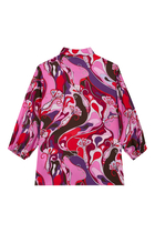 Kids Orchidee Print Shirt
