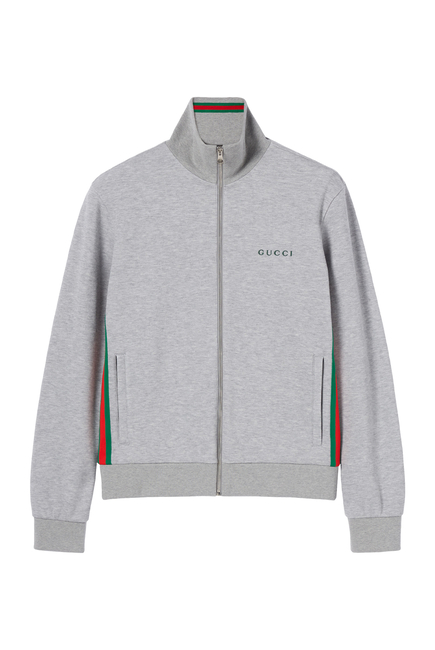 Cotton Piqué Double Zip Jacket