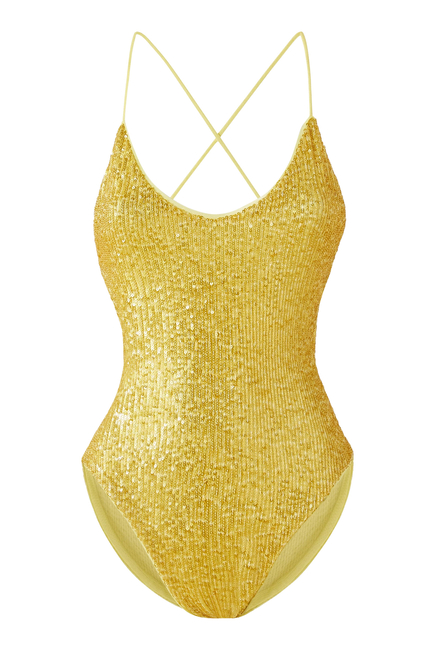 Low Back Fara Slip Mio One-Piece Swimsuit