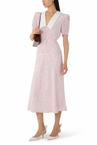Collar Small Flower Dress